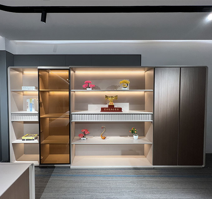 维纳柏像办公桌书柜